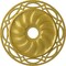 Ekena Millwork Loera Ceiling Medallion (Fits Canopies up to 6 1/4"), 26 5/8"OD x 4 1/2"ID x 1 3/8"P, Rich Gold CM26LORGS - alternate 1